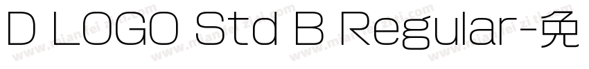 D LOGO Std B Regular字体转换